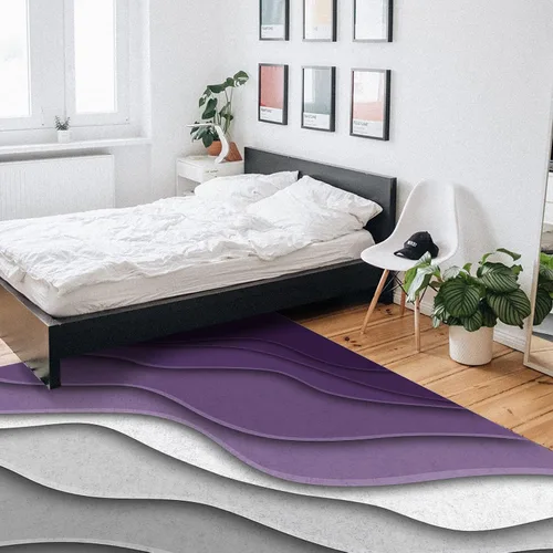 Vista 6 de Alfombra geométrica moderna de 2 x 3 pies, alfombra duradera para sofá, sala de estar, dormitorio, entrada, no desprende pelusa, alfombra de juego