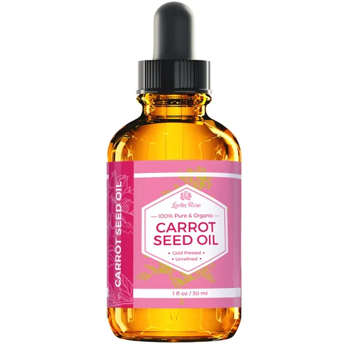 Vista 6 de Aceite de semilla de zanahoria N.° 1 en confianza de Leven Rose, 100 % orgánico prensado en frío y sin refinar, 2 onzas para tratamiento de piel