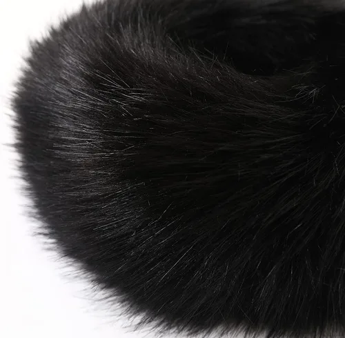 Vista 6 de Dikoaina Diadema de piel sintética para mujer calentador de orejas sombrero de esquí