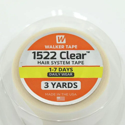 Vista 3 de Cinta transparente "1522" de doble cara, adhesivos para hombres, sistema de cabello, extensiones de cabello tipo tupé, extensiones de cabello