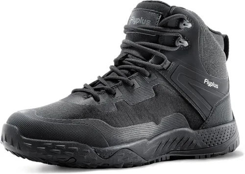 Vista 7 de Men's Military Tactical Boots Waterproof Lightweight Hiking Boots Durable Non-Slip Combat Boot For Work