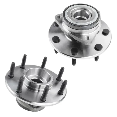 Vista 32 de Detroit Axle - Par de cojinetes de rueda delantera/trasera para Ford Edge 11-14, 09-19 Flex, 13-19 Police Interceptor Sedan, 14-18 Police Sedan