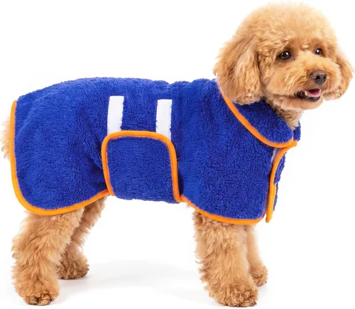 Vista 66 de Bienbee Albornoz para perro, súper absorbente para perros pequeños a Negro