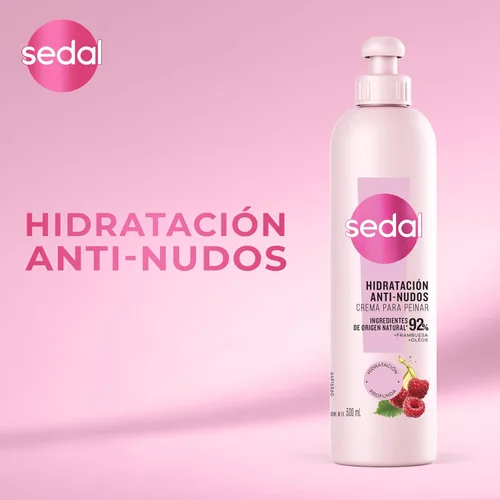 Vista 5 de Sedal Hidratacion Anti Nudos Crema Peinar 10.1 fl oz