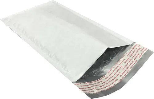 Vista 8 de Sobres acolchados de burbujas de polietileno (50 unidades, #0 - 6 x 10 pulgadas) paquete y envío - autosellado estándar industrial producto de envío