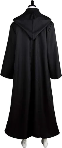 Vista 5 de Laku Disfraz de túnica para hombre, conjunto completo de túnica con capucha para Halloween, cosplay, conjunto de capa