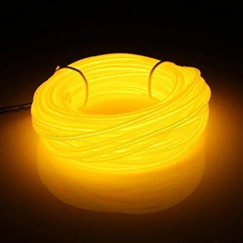 Vista 11 de ABALDI Cable de Luces de Neón EL Alimentado por Batería Luces de Cadena para Navidad Halloween Fiesta de Navidad Decoración Interior Exterior Verde