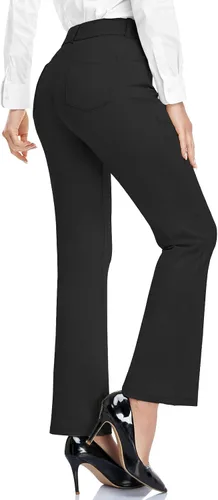 Vista 2 de HISKYWIN Womens Dress Pants Stretch Work Office Business Slacks Comfy Yoga Golf Pants with Pockets