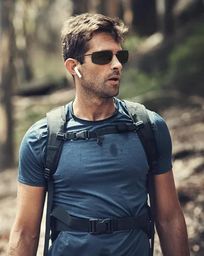 Vista 2 de JIM HALO Lentes de sol deportivos para hombres y mujeres, TR90 sin montura para correr, pescar, ciclismo, conducción