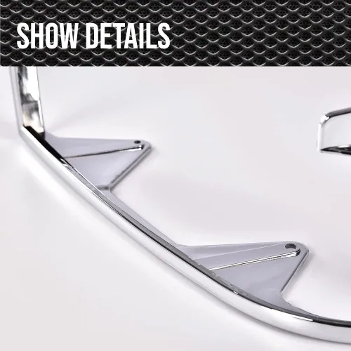 Vista 7 de PIT66 Puertas de marco de faros delanteros, compatible con Ford F150 F250 1992-1996 plateado cromado