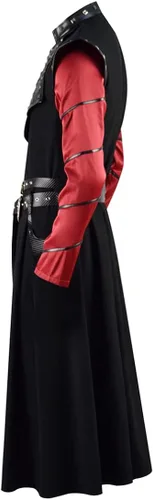 Vista 3 de Disfraz de Daemon Targaryen para hombre, disfraz de guerrero de Halloween, traje de gabardina