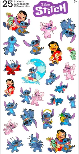 Vista 5 de Stitch - Botella de agua de acero inoxidable para niños y niñas, cantimplora reutilizable de 14 onzas para el hogar, escuela, más calcomanías, más