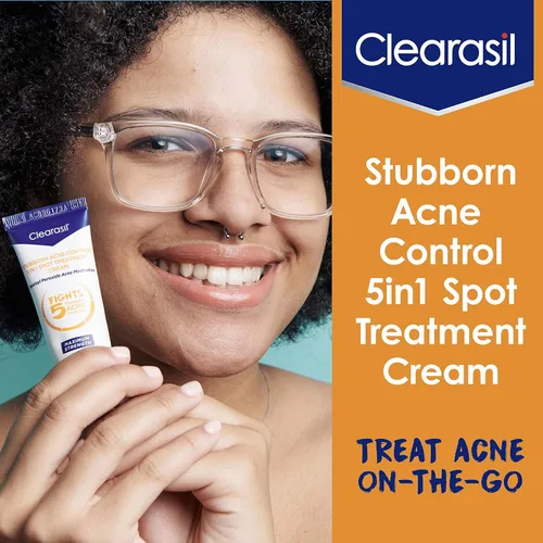 Vista 4 de Clearasil Stubborn Acne Control 5en1 Crema de Tratamiento Localizado, 1 oz