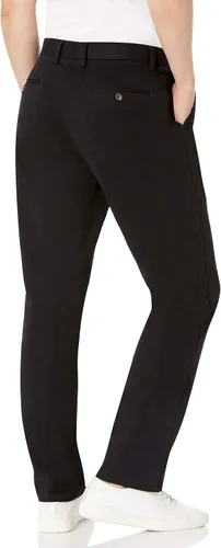 Vista 3 de Tienda Essentials Pantalón chino ajustado resistente a las arrugas, sin pinzas, para hombre
