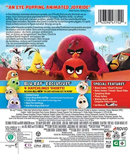 Vista 2 de The Angry Birds Movie Blu-ray DVD