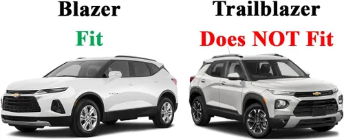 Vista 3 de BrightLines Barras transversales de techo compatibles con Chevy Blazer 2019-2026 para kayak, equipaje y bicicleta de esquí