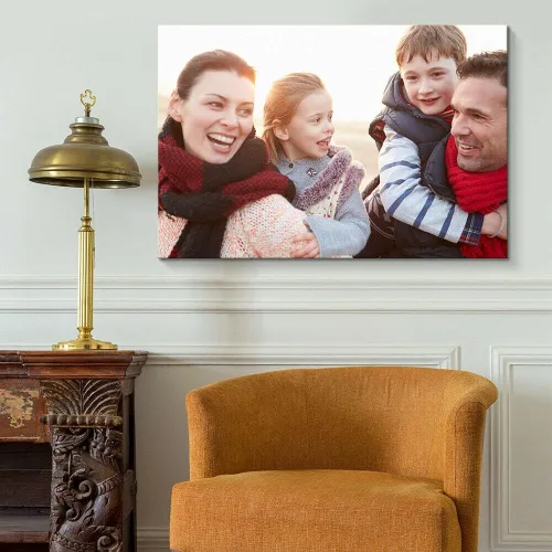 Vista 3 de JINFU Lienzo decorativo para pared, impresión personalizada en lienzo, lienzo personalizado con tus fotos, arte en lienzo para sala de estar