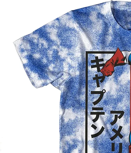 Vista 6 de Marvel Camiseta de Capitán América para hombre, The Sentinal of Liberty - Capitán América Tie Dye