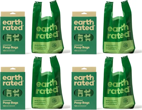 Vista 11 de Earth Rated® Bolsas de residuos de perro con asas (no en rollos), lavanda-aromatizado Bolsas extra anchas a prueba de fugas, fáciles de atar