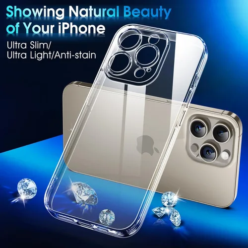Vista 808 de Supdeal Funda cristalina transparente para iPhone 11, [No se amarillea] [Protección de la cámara] [Probado contra caídas de grado militar] Funda