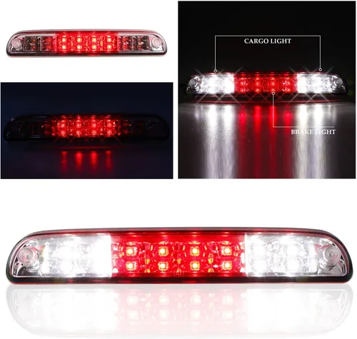 Vista 2 de 3ª luz de freno LED para Ford F250 F350 F-450 F-550 Super Duty 93-11 Ford Ranger 01-05, lámpara de carga de montaje alto Ford Explorer Sport Trac