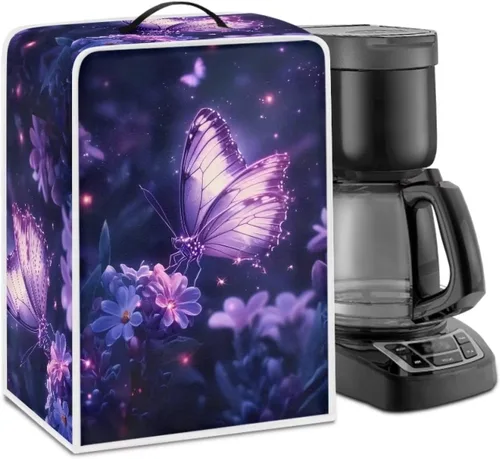 Vista 49 de Cubiertas antipolvo para máquina de café cruzado con bandera estadounidense, para mezclador, máquina de jugo, mantiene la cocina y la oficina