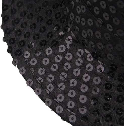 Vista 3 de Aniler Sombrero Fedora unisex de lentejuelas de color sólido