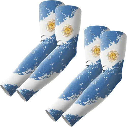 Vista 46 de ROXUN Mangas de brazo, compresión deportiva de protección solar UV refrescante para hombres/mujeres