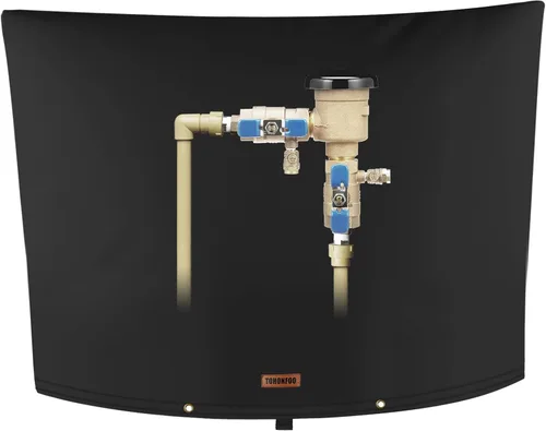 Vista 15 de Cubierta aislante de tubería para prevención de reflujo (5 °F) – Bolsa aislada para válvula de aspersor de riego – Cubierta de bomba de pozo de agua