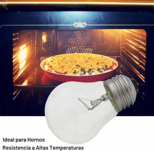 Vista 4 de SalPhines Bombilla para horno de 40 W, bombilla para electrodomésticos, resistente a altas temperaturas de 300 grados, para horno, estufa