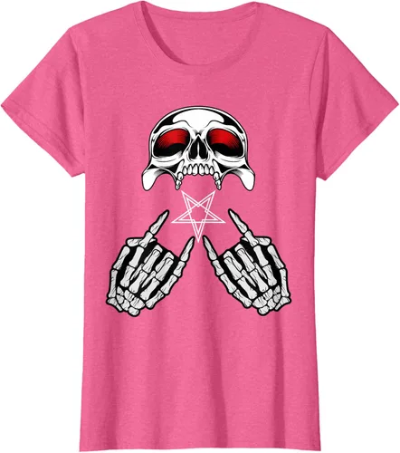 Vista 39 de Camisas de metal pesado con diseño de abanico de metal Negro