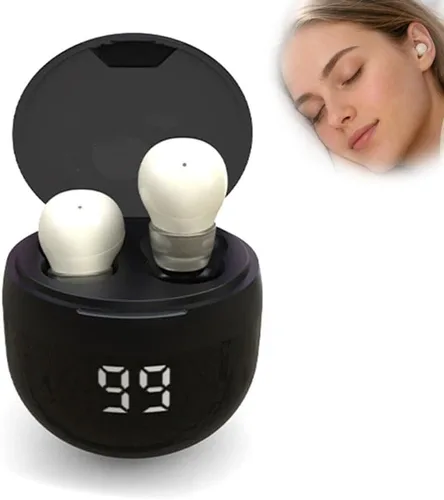 Vista 6 de Mini auriculares invisibles inalámbricos Bluetooth, auriculares para Dorado