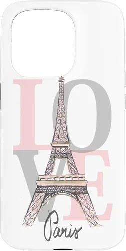Vista 14 de Funda para iPhone 16 Paris Eiffel Tower - Love Paris Cute Trendy