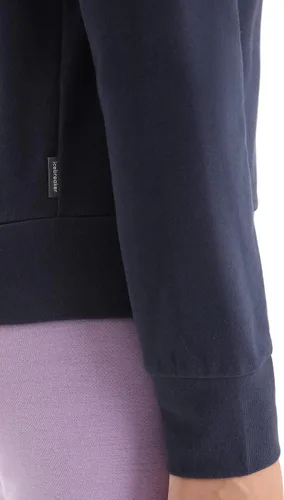 Vista 7 de Icebreaker Merino Women's Central Classic Long Sleeve Full-Zip Hoodie Sweatshirt