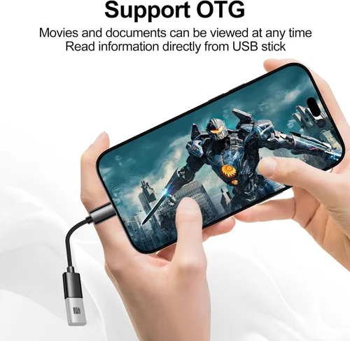 Vista 6 de xiwxi Paquete de 4 USB-C a USB-A y USB-A a USB-C Cable OTG, tipo C tipo A macho hembra adaptador SuperSpeed de transferencia de datos y carga rápida
