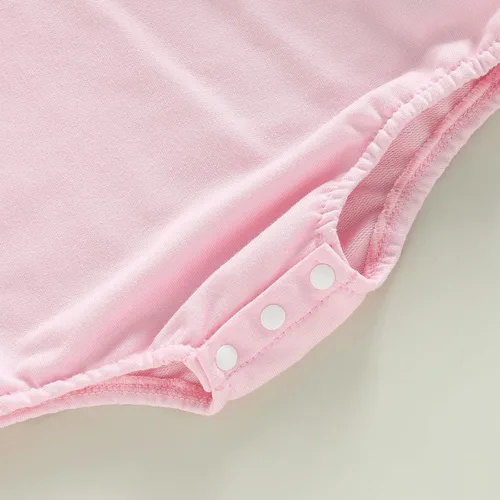 Vista 87 de SOLILOQUY Traje de manga larga con cuello redondo para el primer día de San Valentín para bebé niño y niña, mameluco de corazón de amor