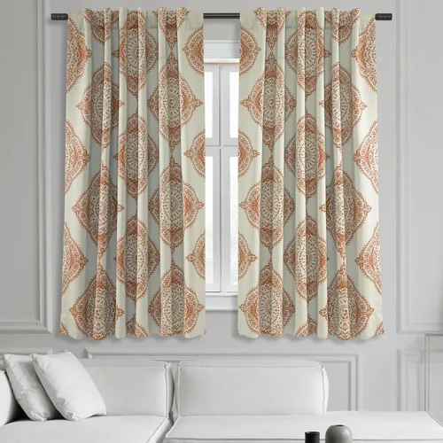 Vista 15 de HPD Half Price Drapes BOCH-KC43-63 - Cortinas de Lino con Rayas para Oscurecer la Sala de Estar (1 Panel), 50 x 63 Pulgadas, Color Negro Toldo