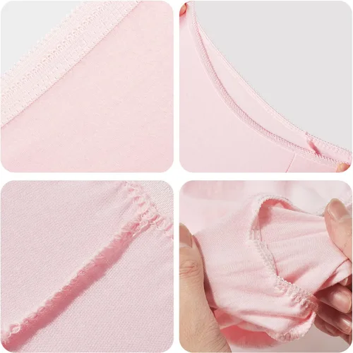 Vista 6 de Women's Disposable Underwear For Travel Colorful Cotton Panties Ladies Briefs Hotel Spa Hospital Stays Emergencies