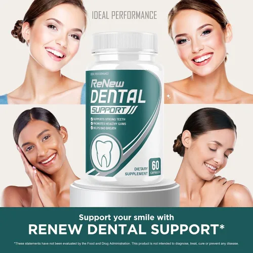 Vista 4 de IDEAL PERFORMANCE Renovar el limpiador de pastillas de apoyo dental (60 cápsulas)