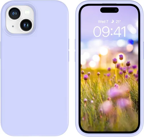 Vista 109 de GUAGUA Funda compatible con iPhone 17 Pro Max de 6.9 pulgadas, silicona líquida, goma de gel suave, delgada, forro de microfibra delgada
