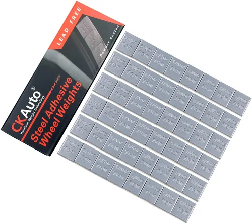 Vista 10 de CKAuto 1/4 oz, 0.25 onzas, negro, adhesivo adhesivo en pesos de rueda, tipo EasyPeel. Coches, camiones, SUV, motocicletas, autos RC. Perfil bajo, 12