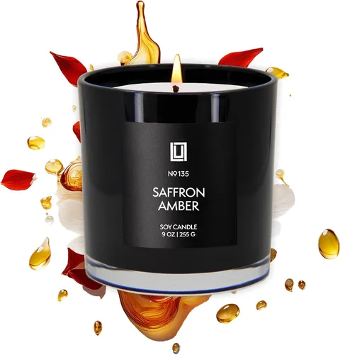 Vista 78 de Lulu Candles After Dark - Teca Caoba Vela Perfumada de Soja de Lujo en Frasco Vertida a Mano en los EE.UU. Altamente Perfumada y Duradera