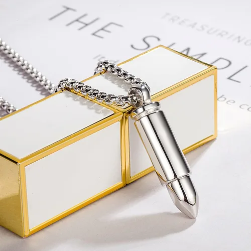 Vista 8 de Dankadi Colgante de plata de ley 925 para hombres y mujeres se puede abrir para collar conmemorativo urna de cremación cadena de caja colgante