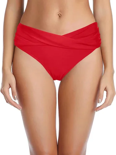 Vista 11 de Parte inferior de bikini para mujer, cobertura completa, parte inferior de Negro