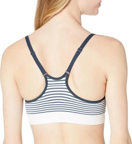 Vista 2 de Playtex Pantalón corto de maternidad inalámbrico con espalda cruzada sin costuras para mujer YYCEUS