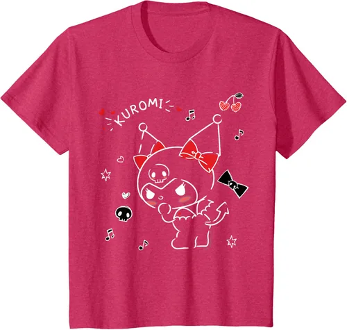 Vista 60 de Kuromi Camiseta Mischievous Tee Shirt Negro