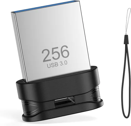 Vista 10 de Mini unidad flash USB 3.0 de 32 GB, paquete de 3 unidades, unidad de pulgar ultra pequeña, memoria USB portátil impermeable con orificio