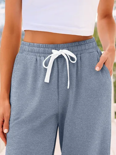 Vista 5 de AUTOMET Pantalones deportivos para mujer con bolsillos, pijama de viaje, pantalones de trabajo, ropa de otoño, trajes de profesores de invierno 2025