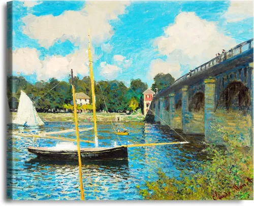 Vista 47 de A&T ARTWORK Antibes Seen from The Salis Gardens de Claude Monet Las Obras de Arte Clásico Mundial Reproducciones, Impresiones de Arte en Lienzo