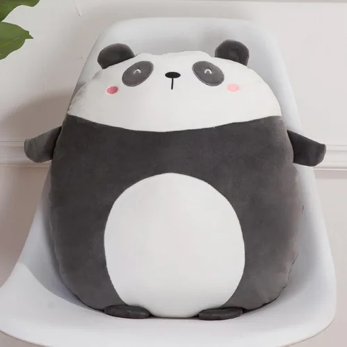 Vista 2 de Almohada de peluche de panda, 8 pulgadas, diseño de panda kawaii, lindo juguete de peluche de dibujos animados, juguetes para niños y niñas